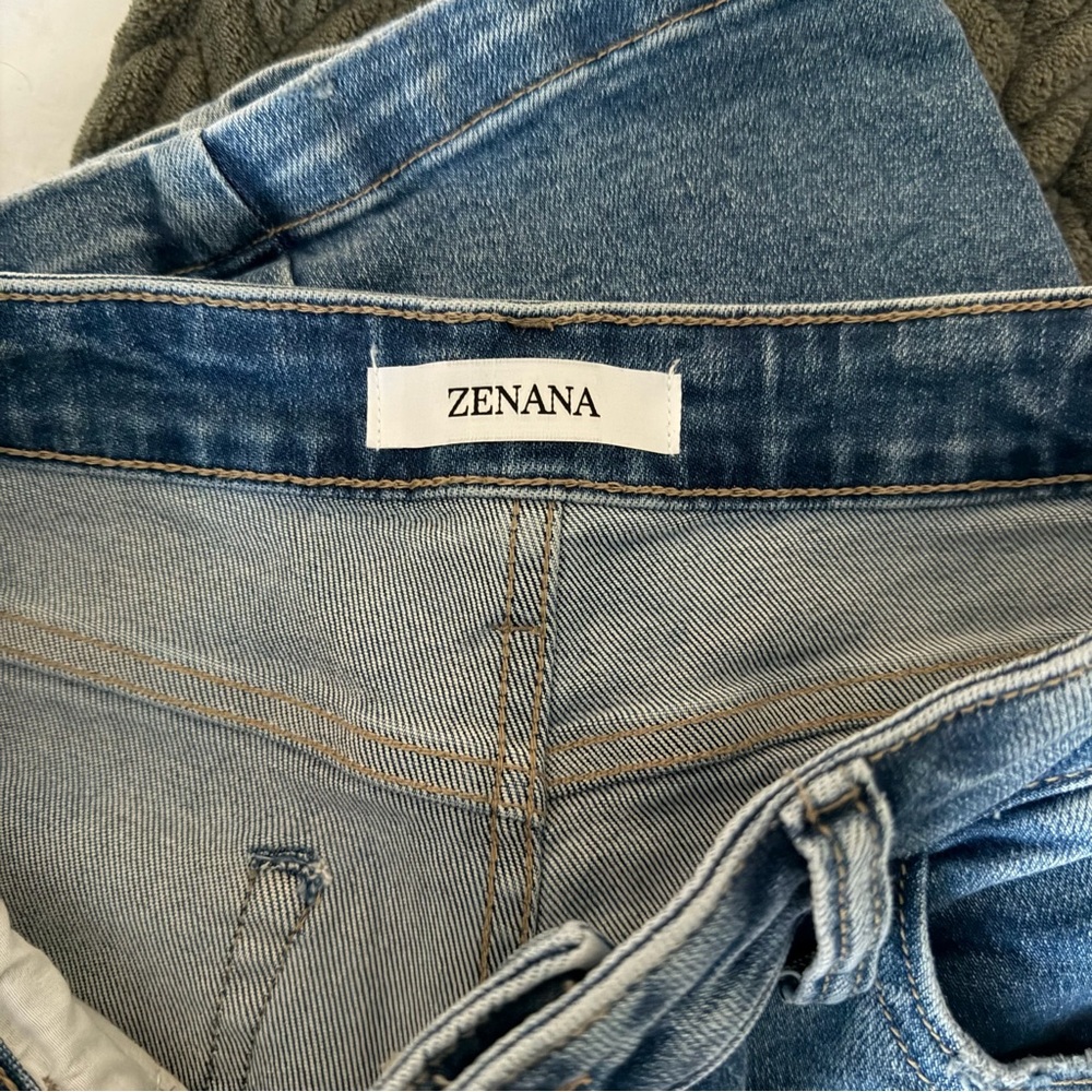 Zenana Wide Leg Side Panel Soft Stretch Jeans NWOT - Picture 12 of 13